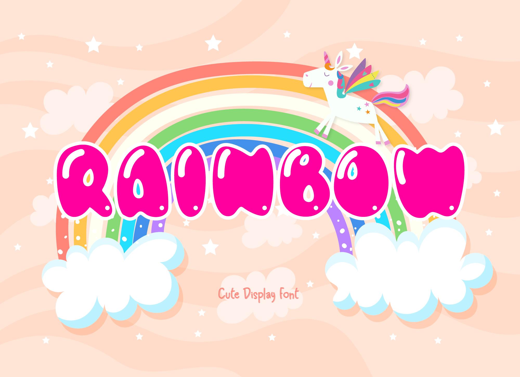 Rainbow Font