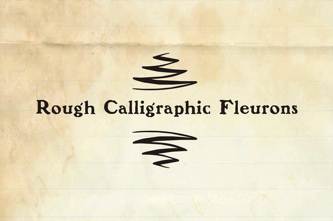 Rough Fleurons Font