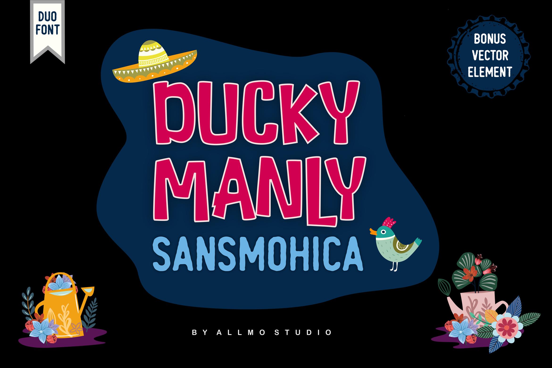 Ducky Manly Font