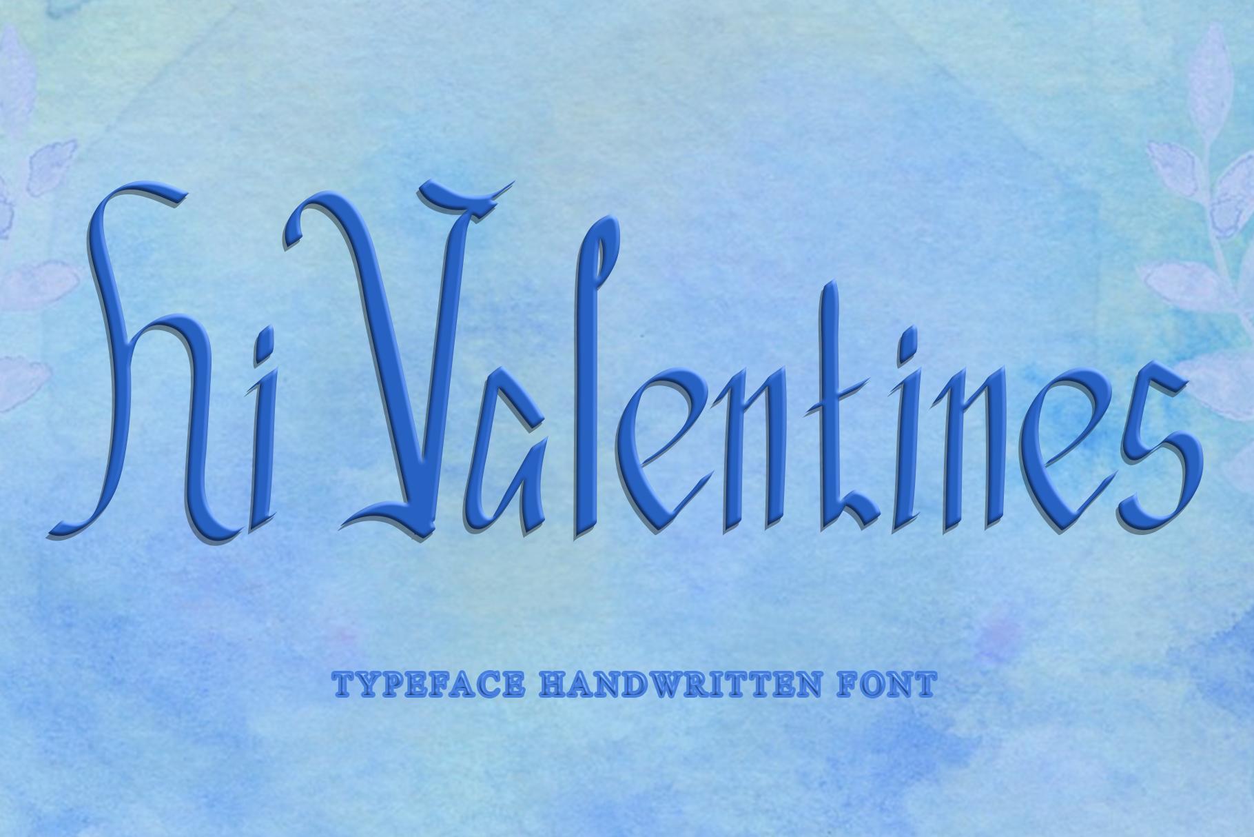 Hi Valentines Font