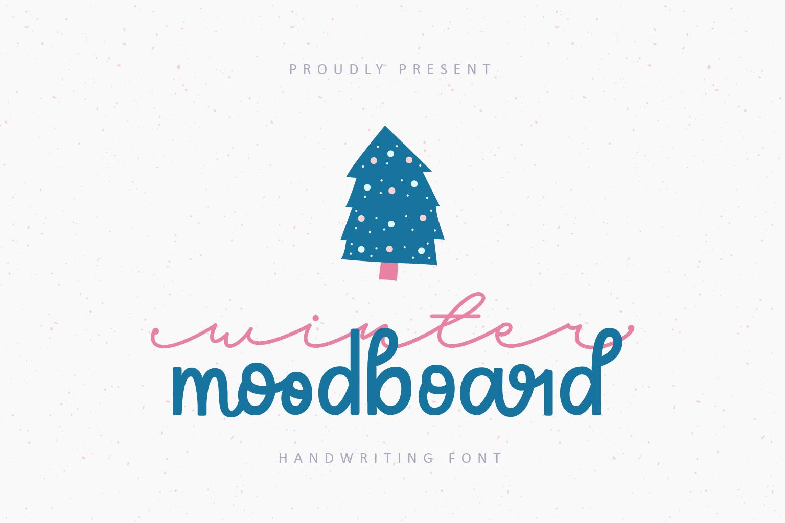 Winter Moodboard Font