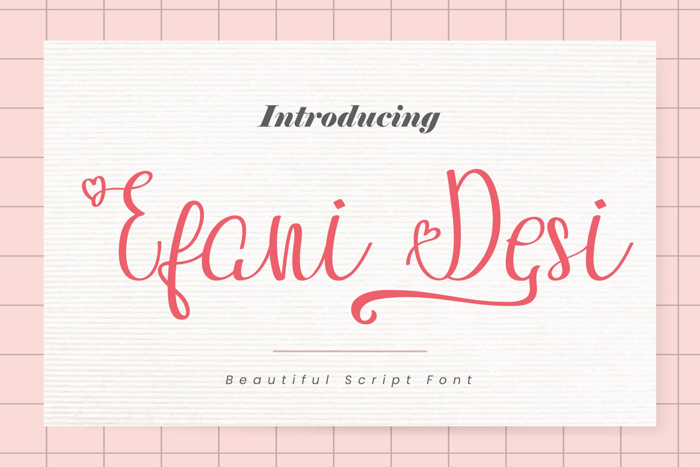 Efani Desi Font