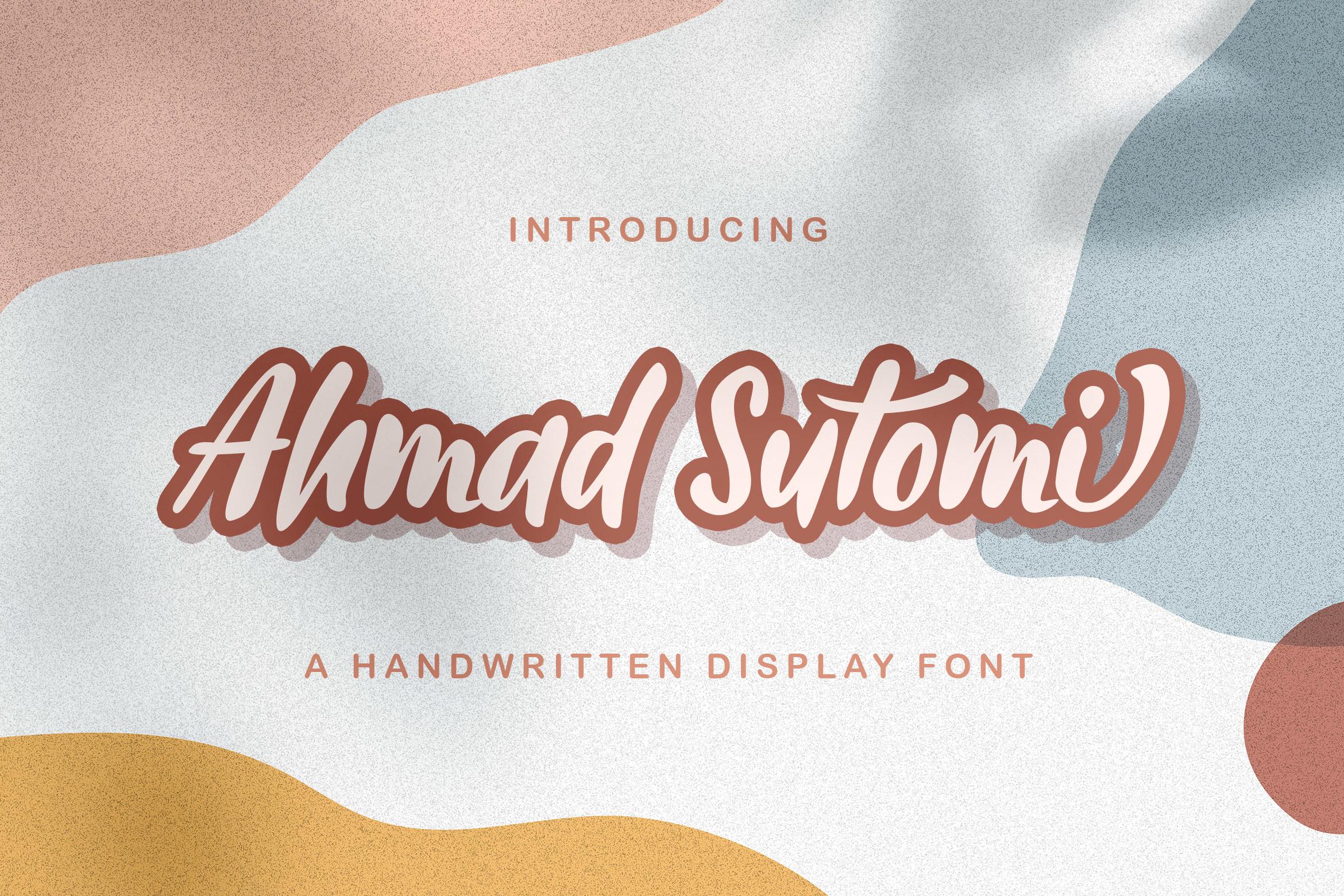 Ahmad Sutomi Font