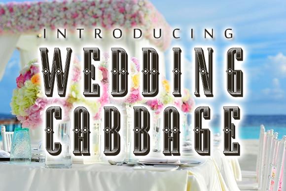 Wedding Cabbage Font