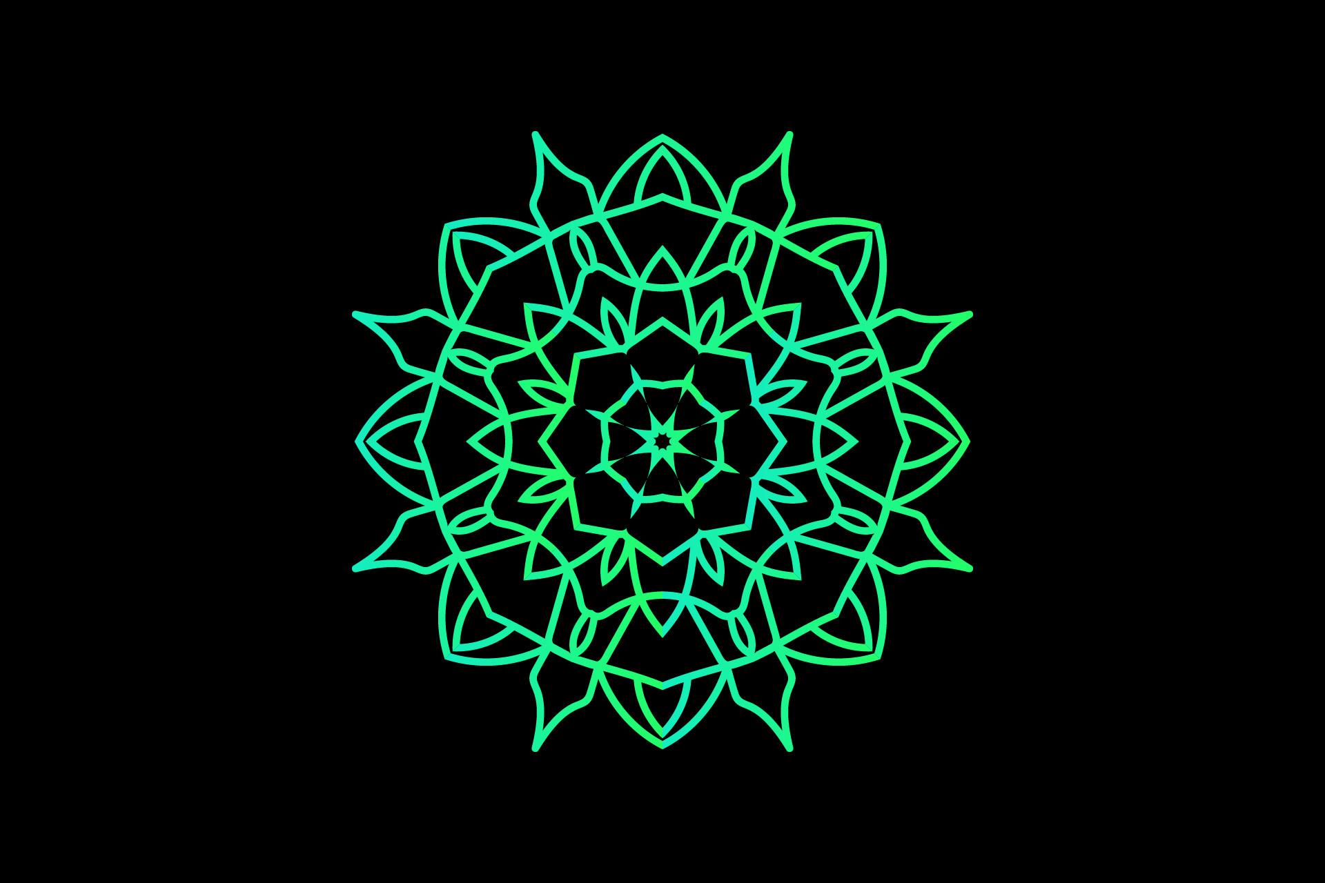Mandala Flowers Ornament