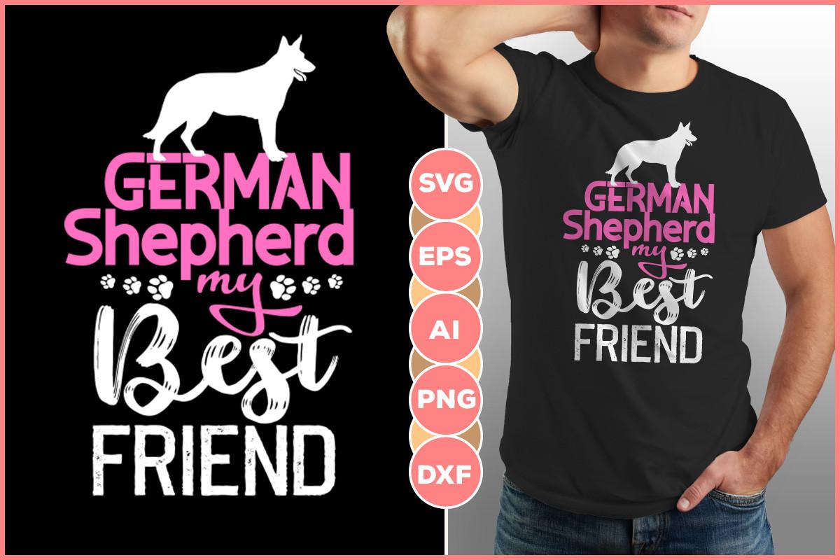 German Shepherd T-shirt Design