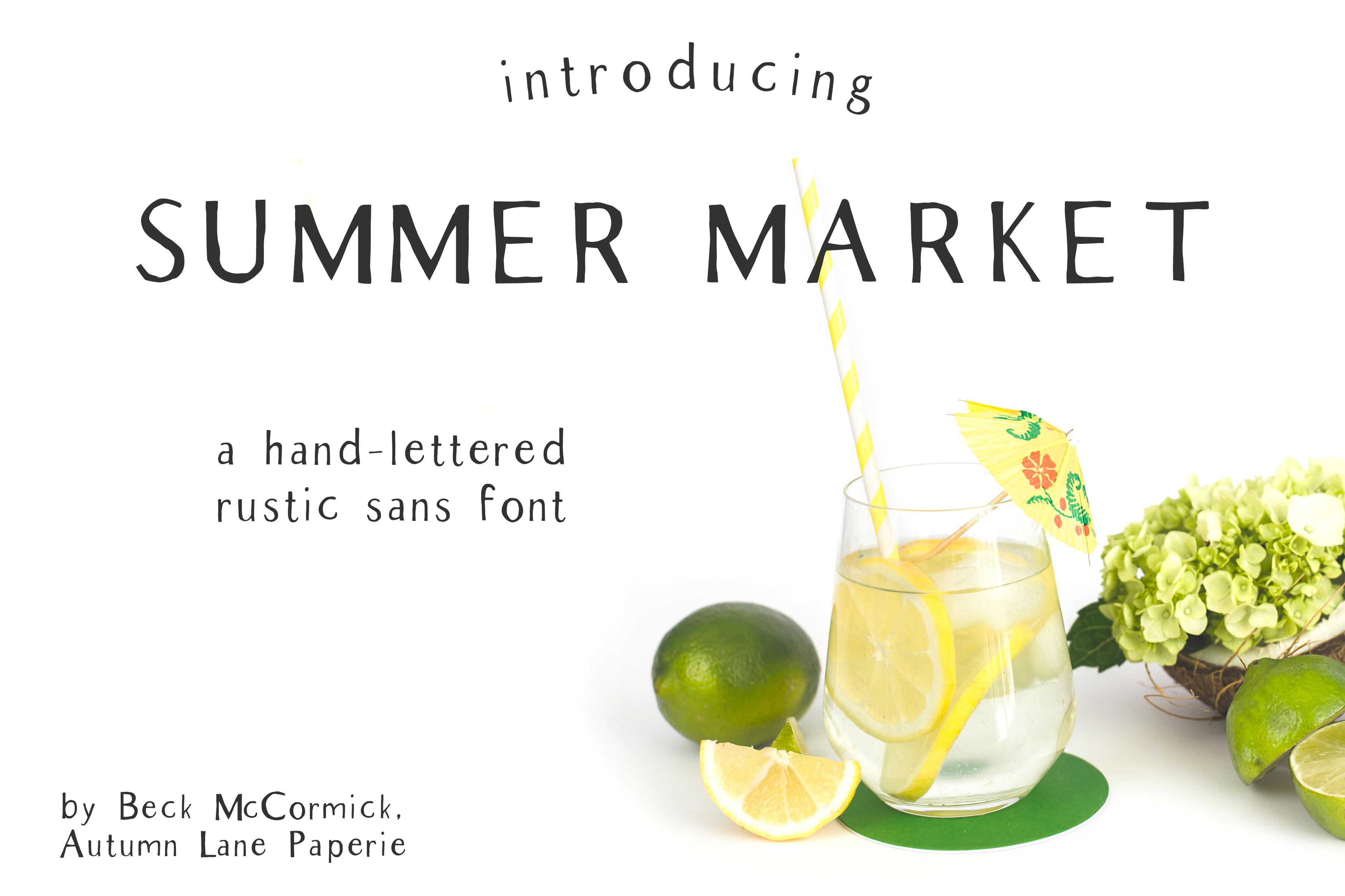 Summer Market Font