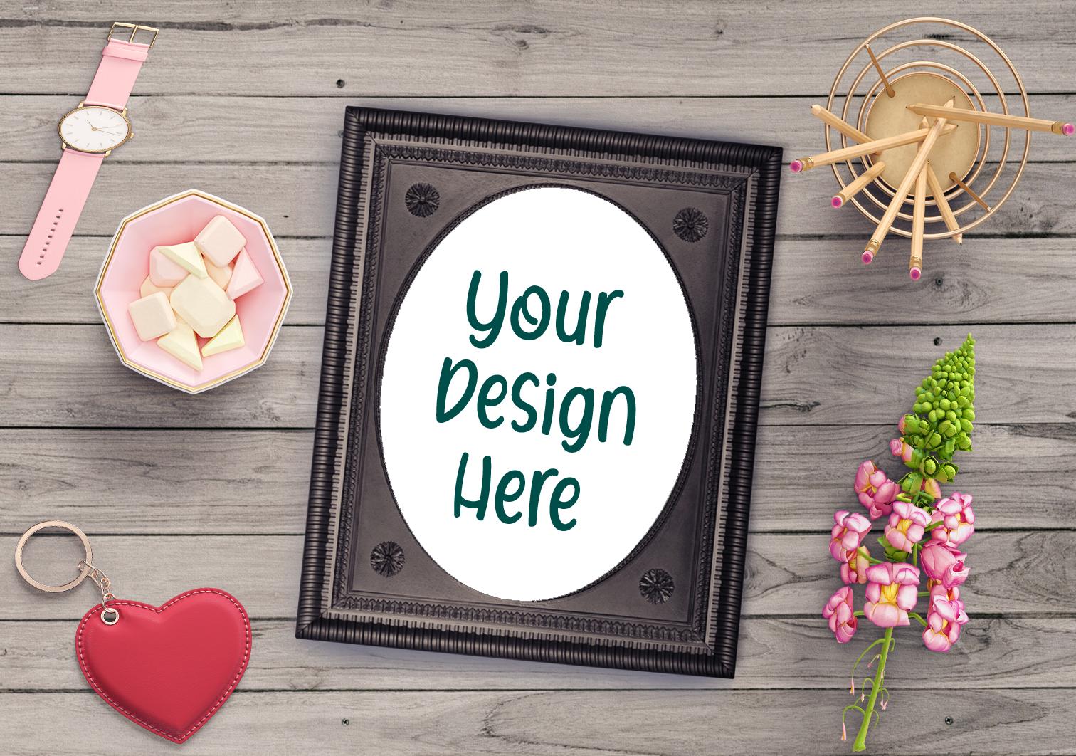 Oval Frame Mockup 4