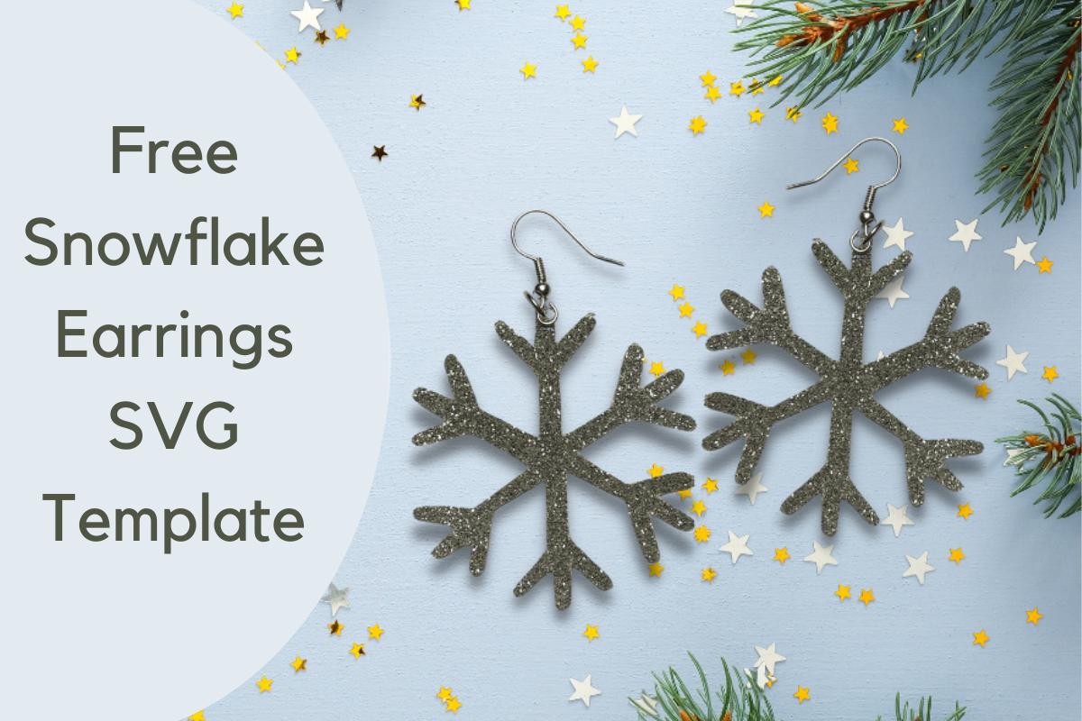 Snowflake Earrings Template