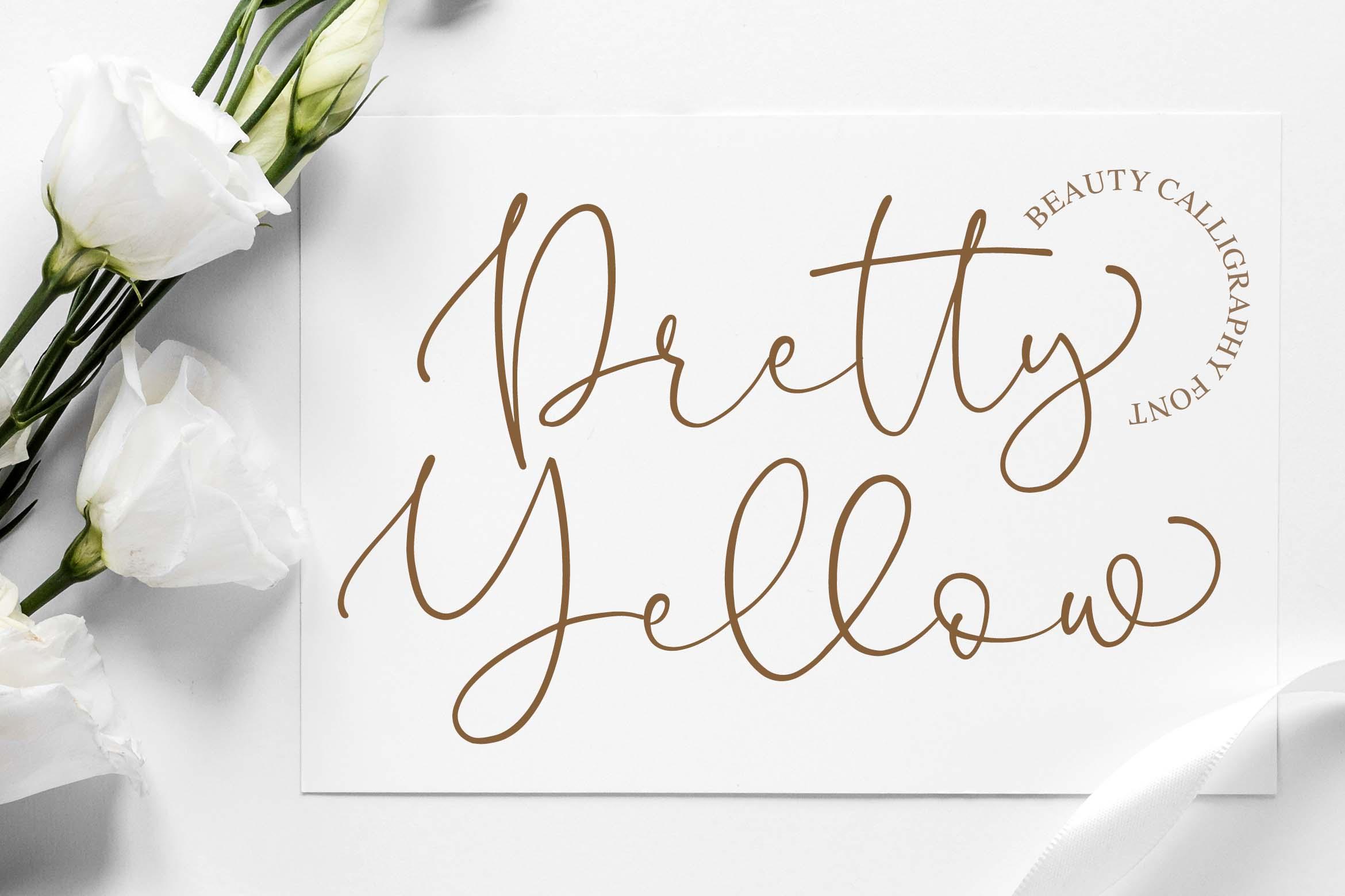 Pretty Yellow Font