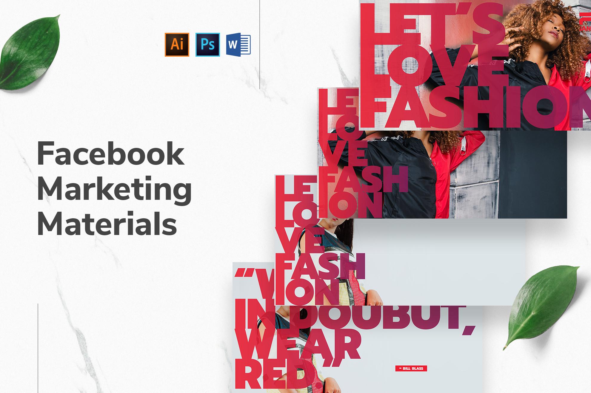 Fashion Designer Facebook Templates