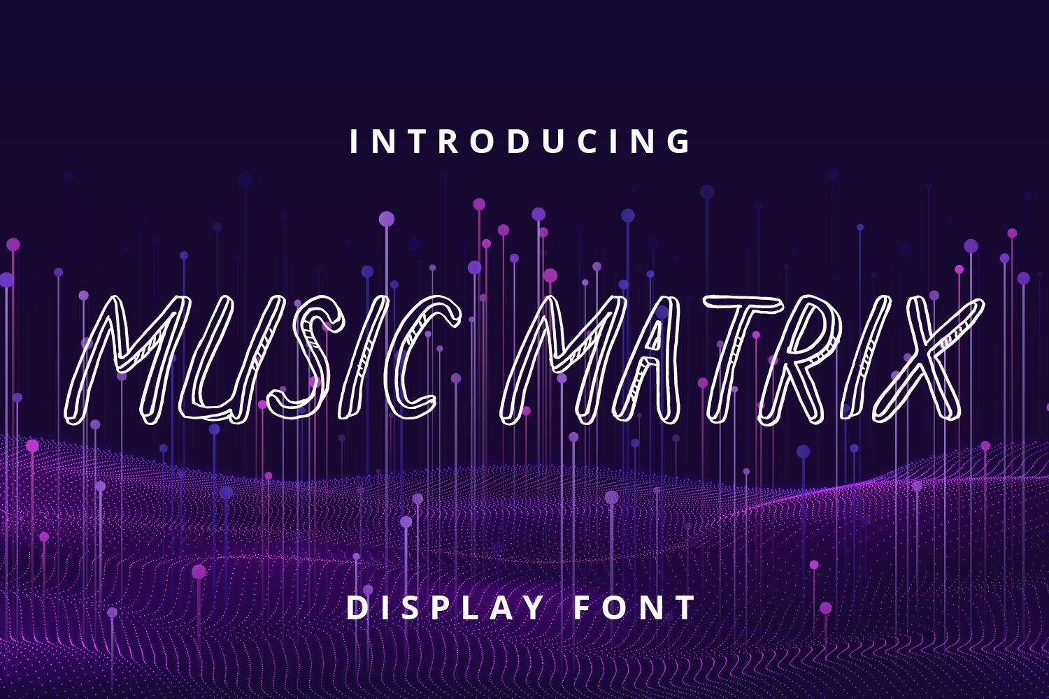 Music Matrix Font