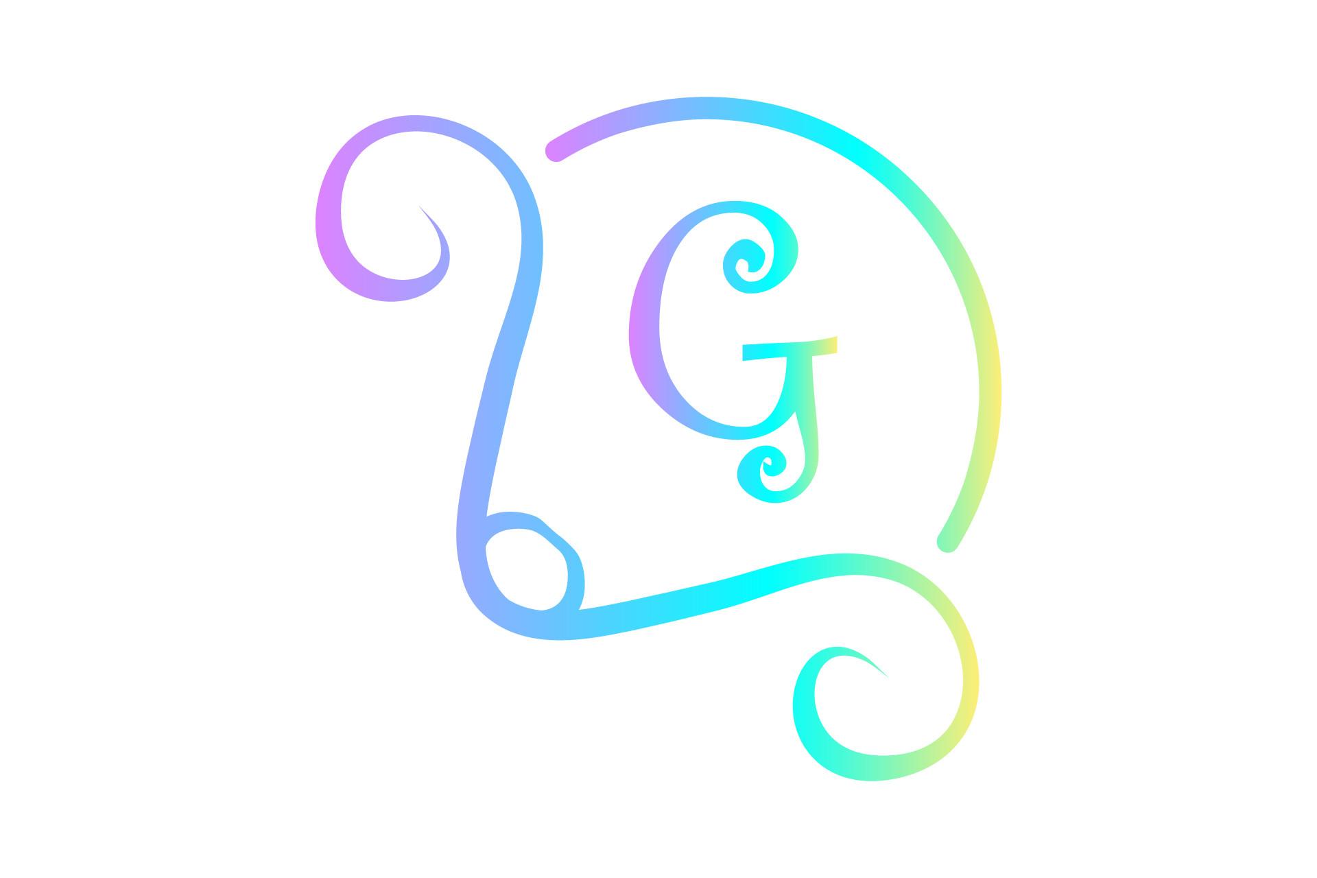 Monogram Font Letter Illustration Floral
