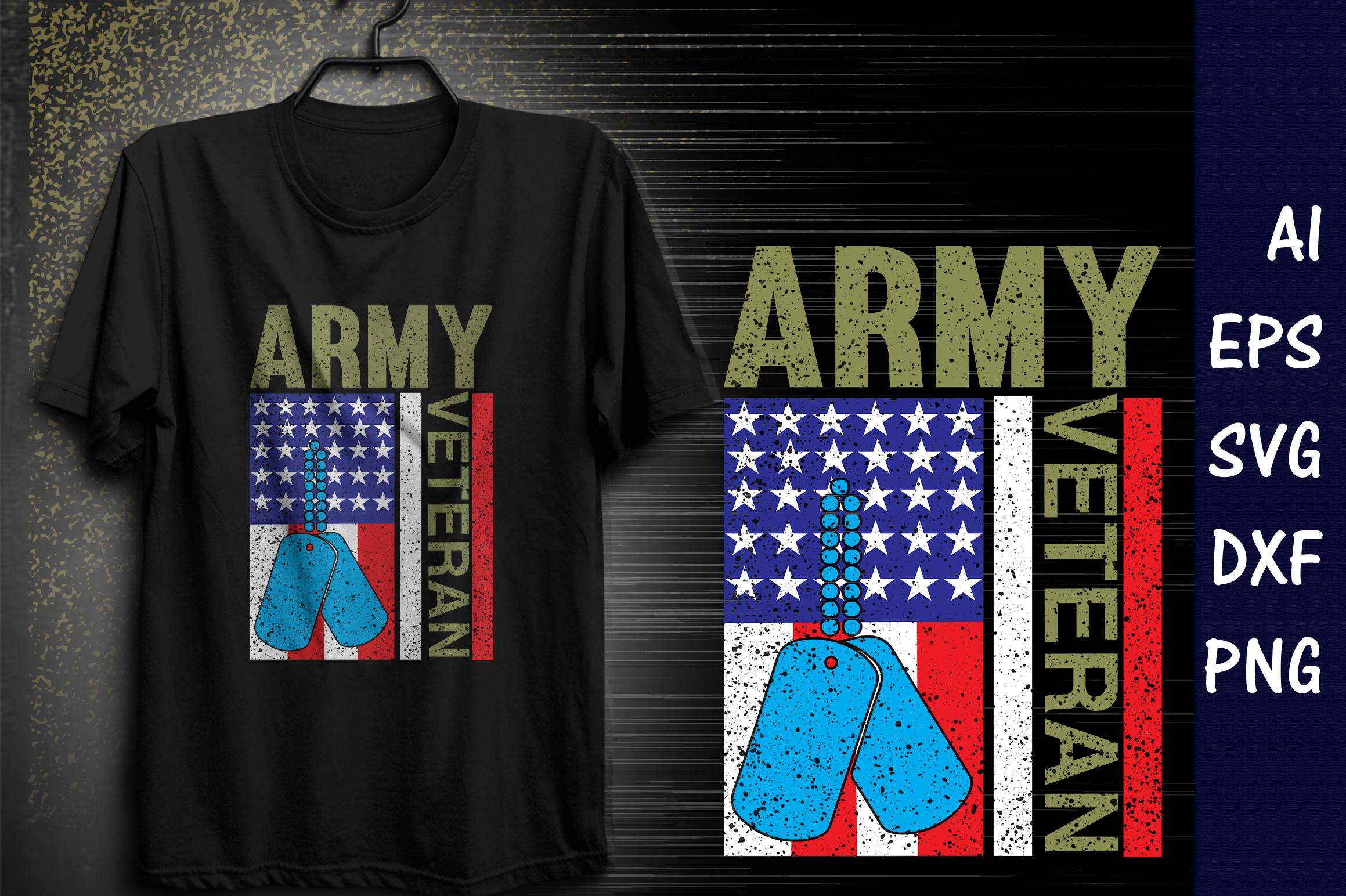 Printable Veteran T-shirt Design