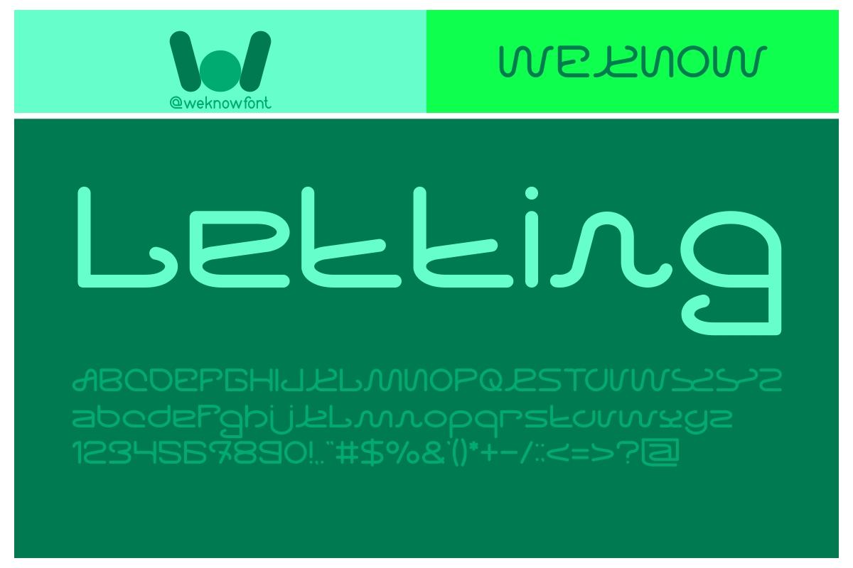 Letting Font