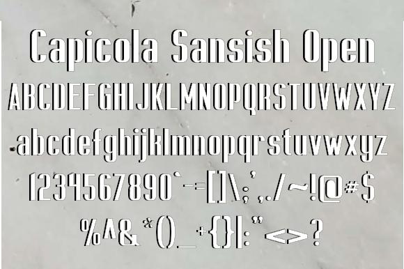 Capicola Sansish Open Font