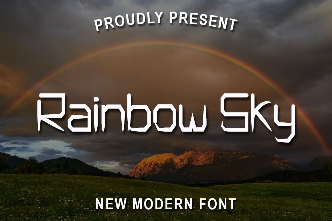 Rainbow Sky Font