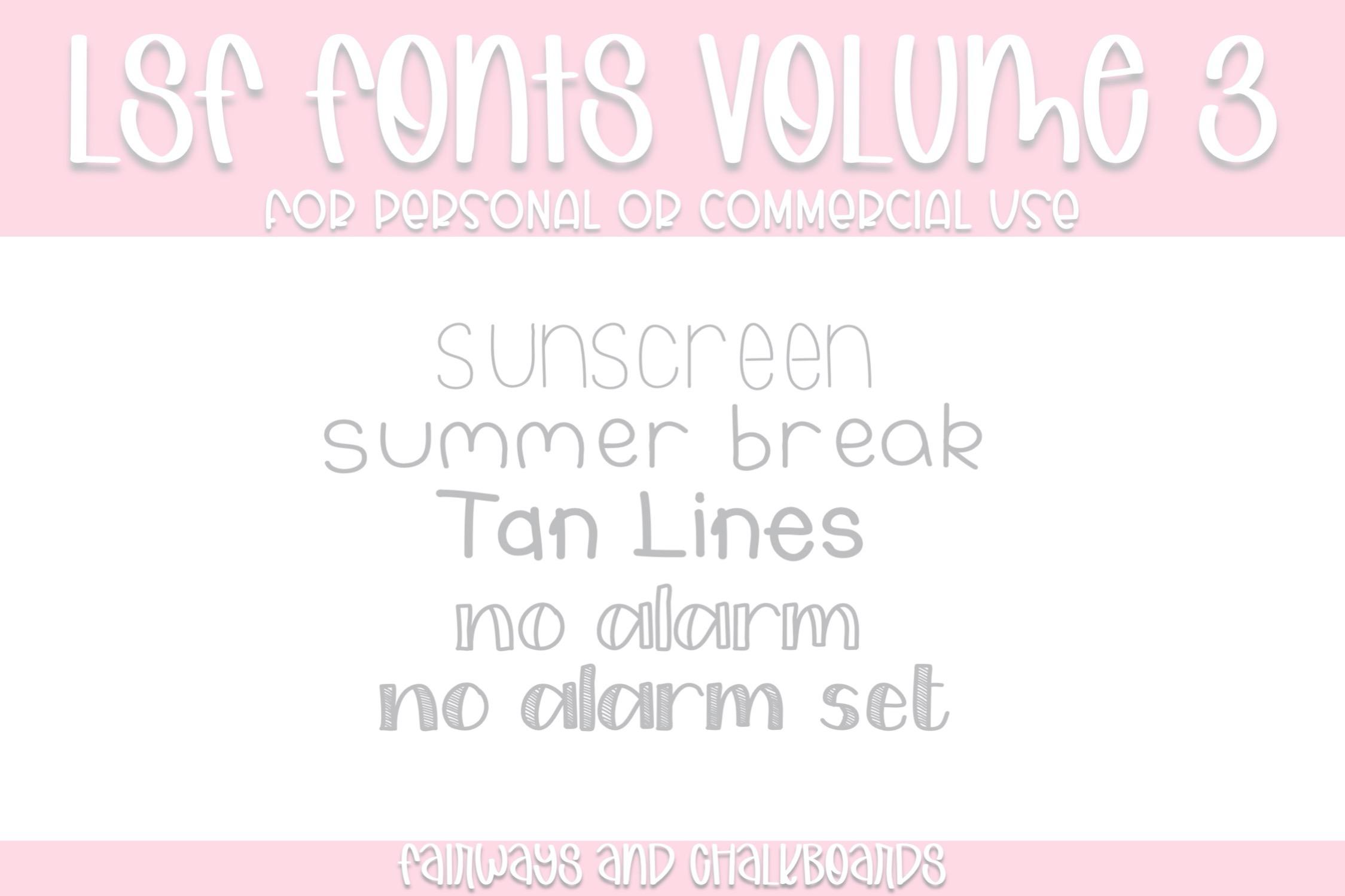 LSF Volume 3 Font
