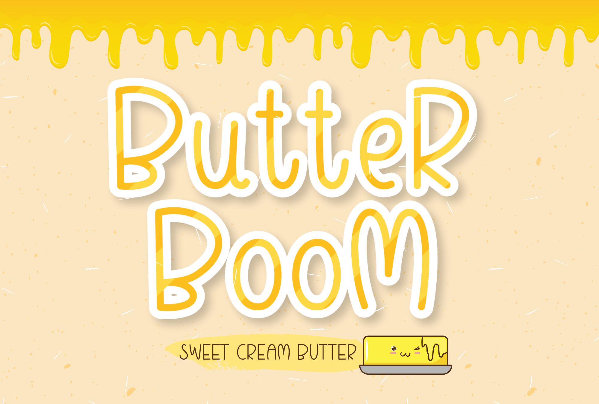 Butter Boom Font