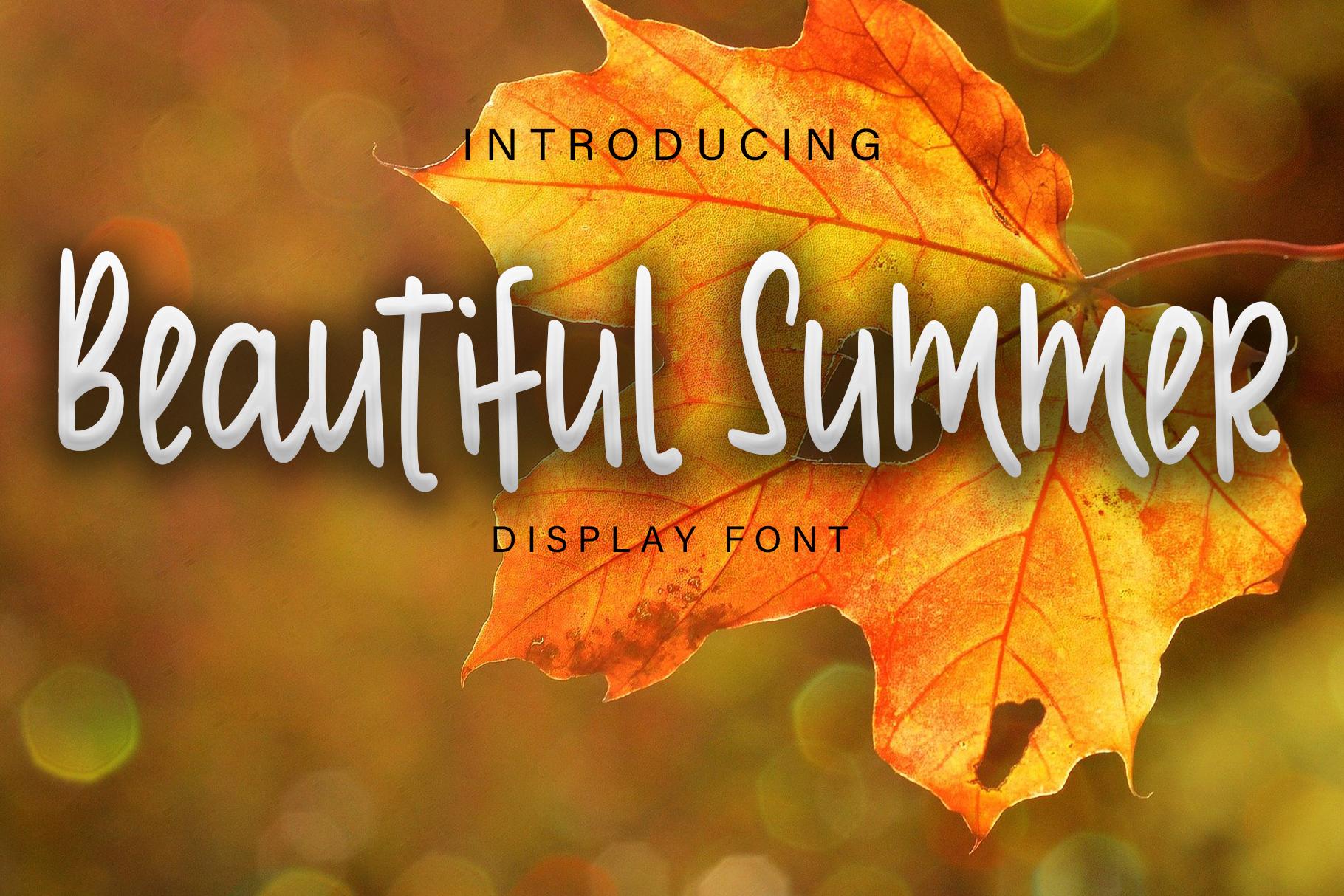 Beautiful Summer Font