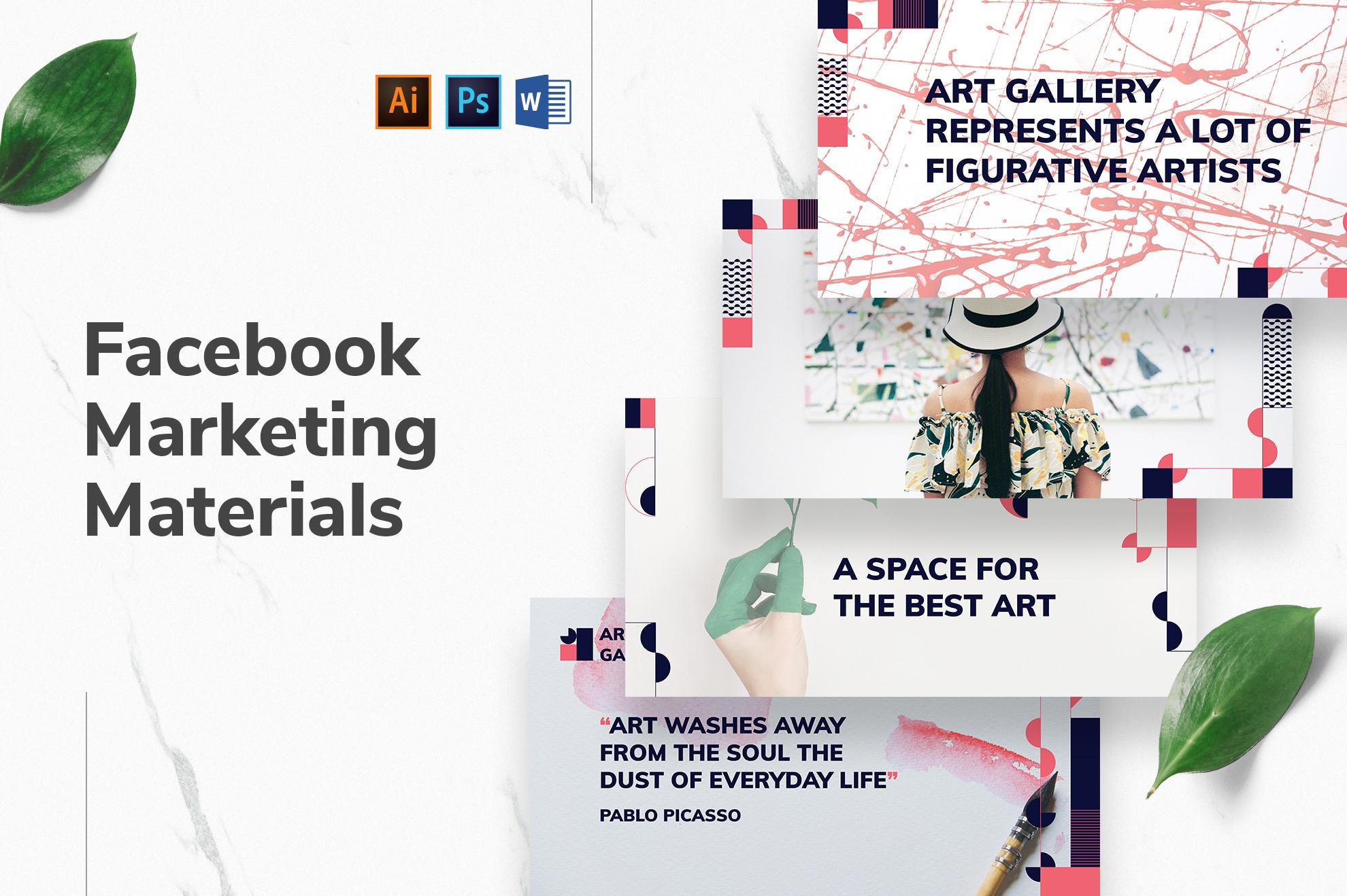 Art Gallery Facebook Templates