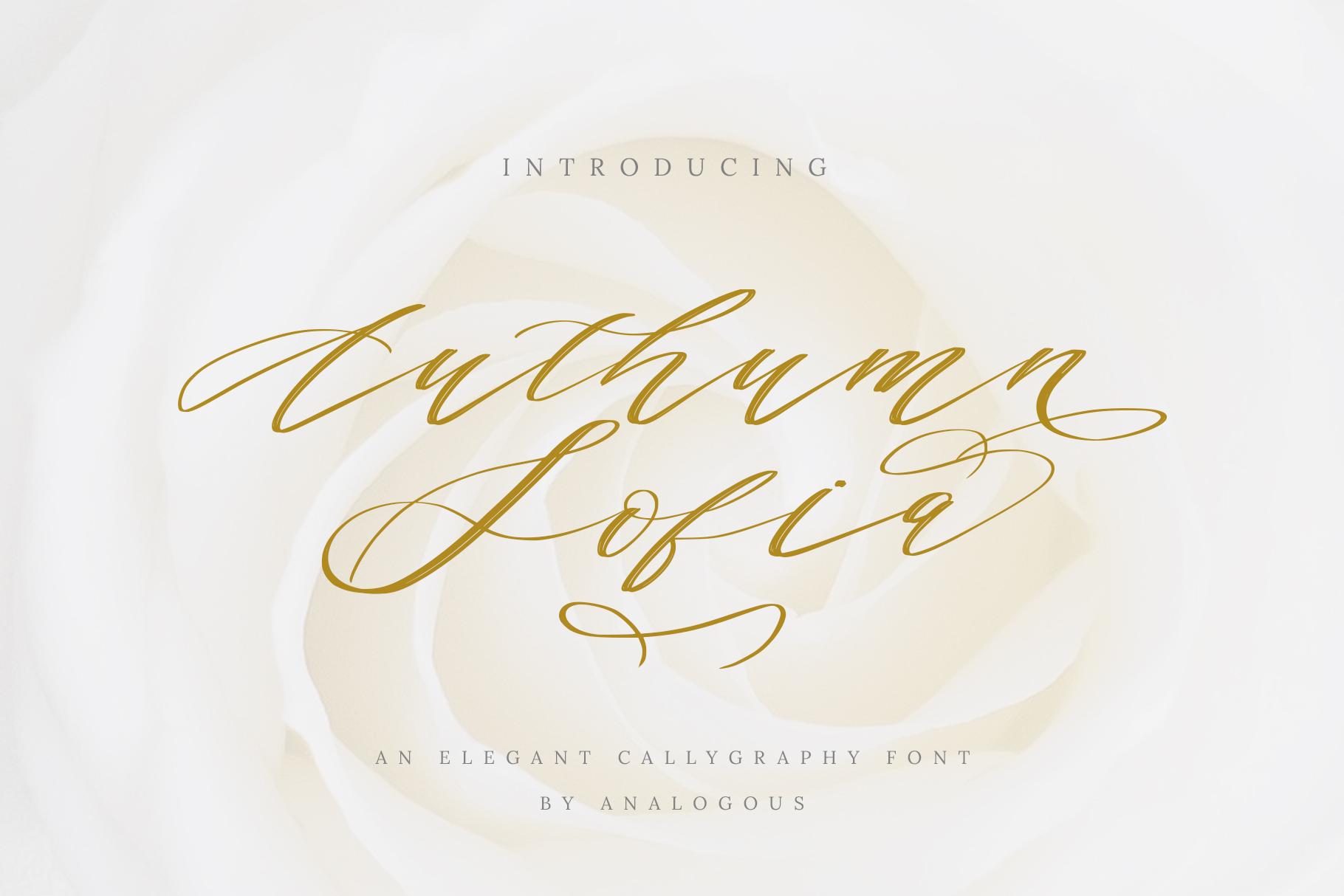 Authumn Sofia Font