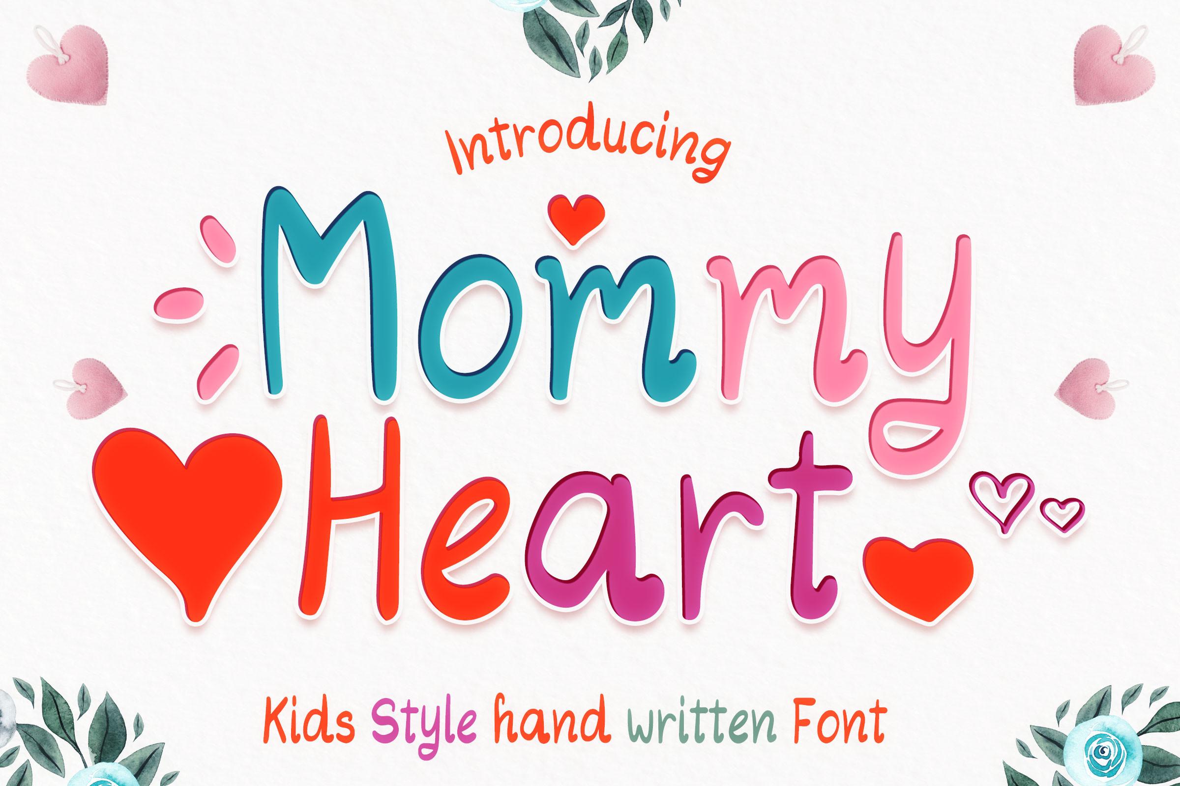 Mommy Heart Font