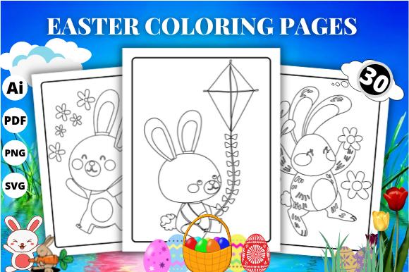 Easter Coloring Pages - KDP Interior