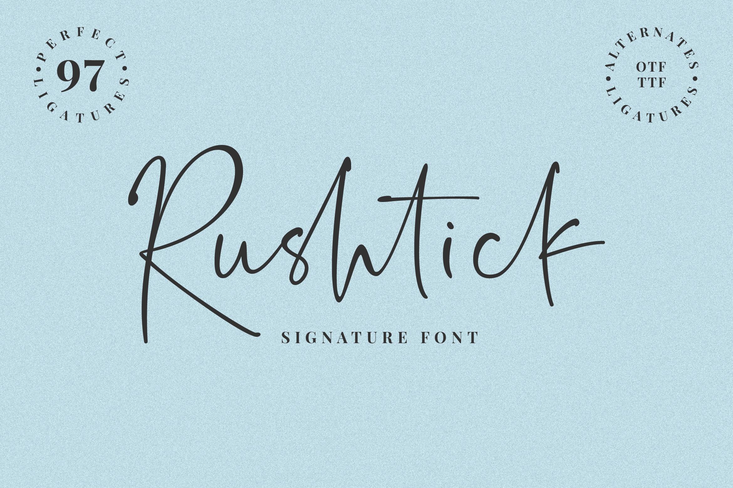 Rushtick Font