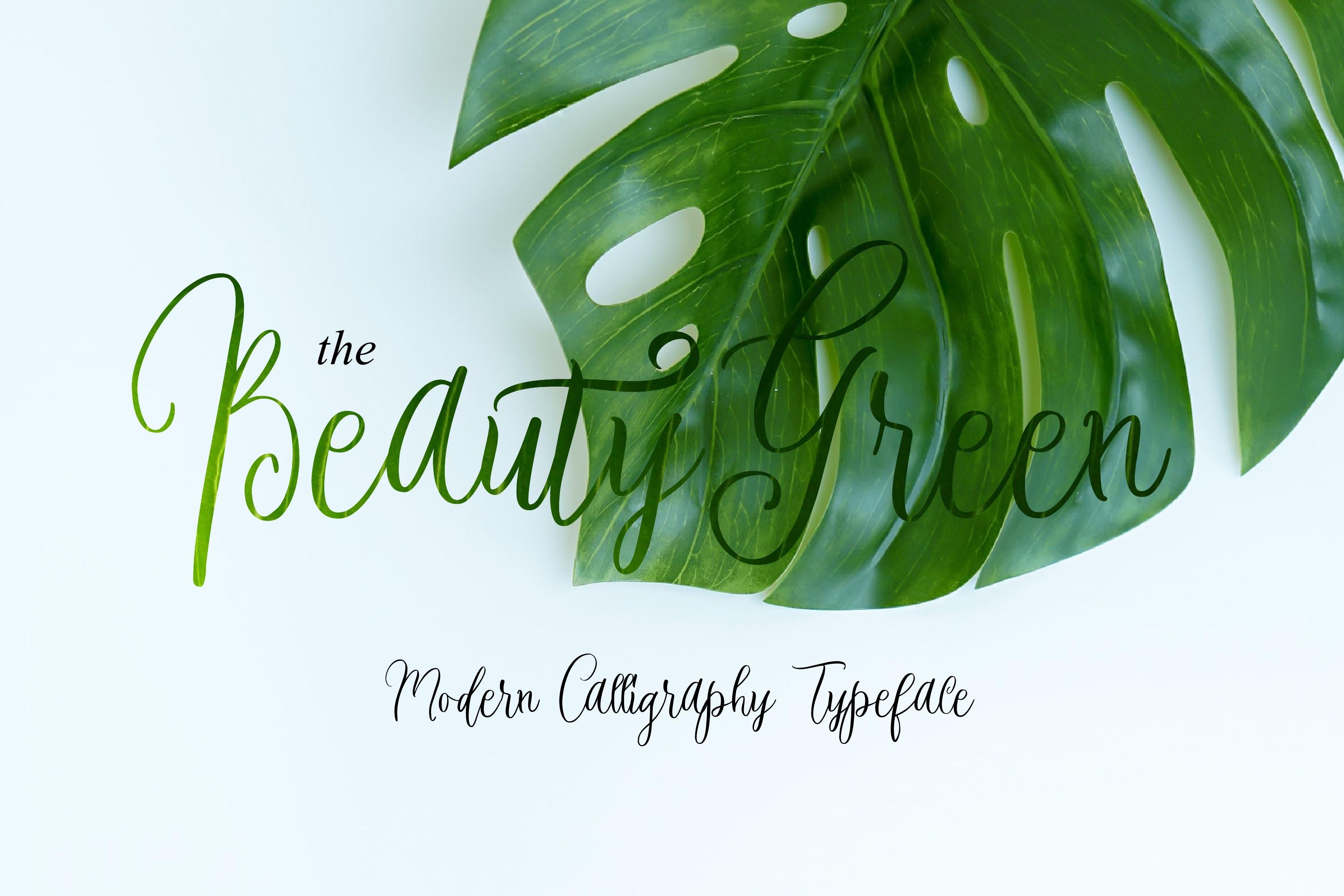 Beauty Green Font