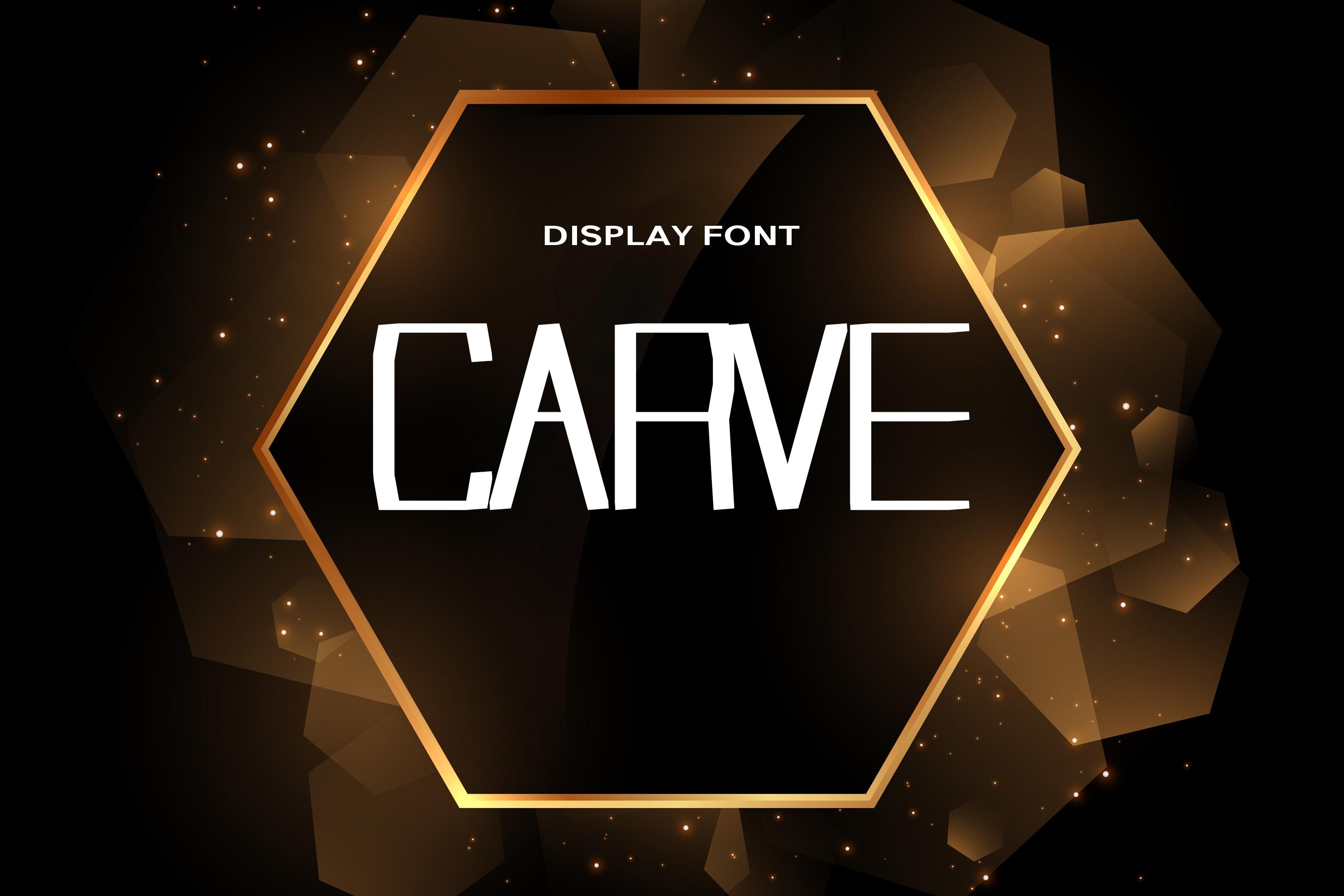Carve Font