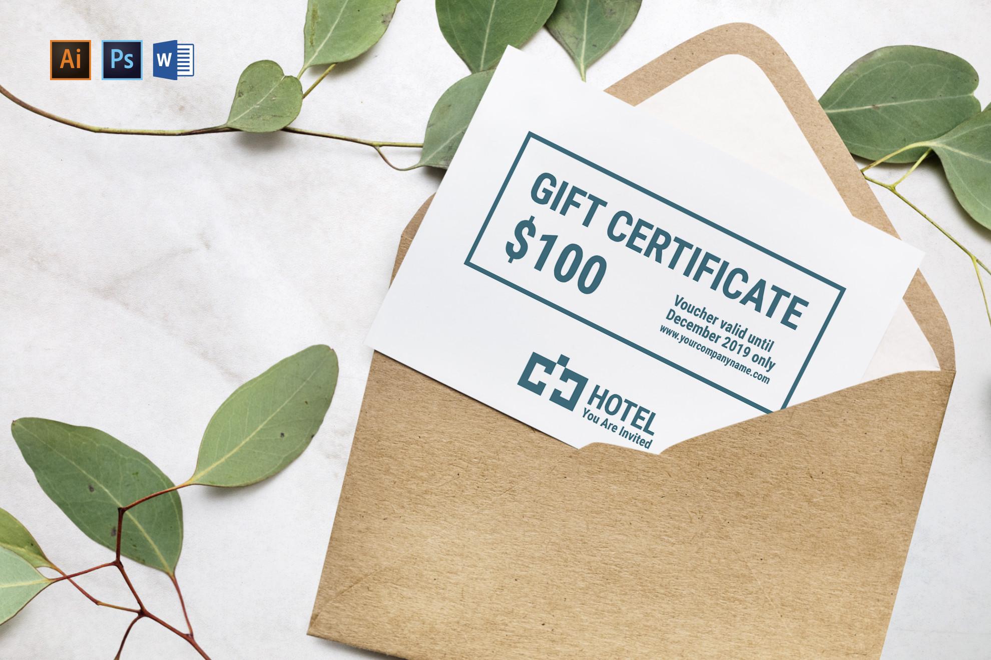 Hotel Gift Certificate