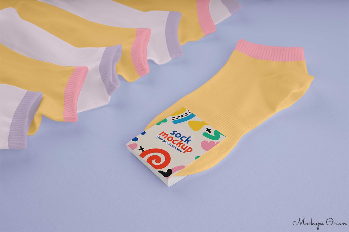 Colorful Socks Mockup