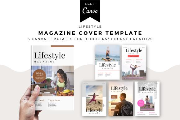 Lifestyle Magazine Cover Template Canva