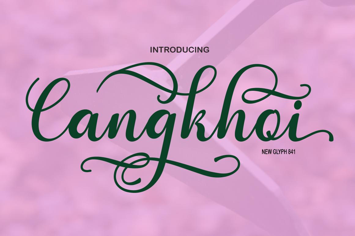 Cangkhoi Script Font