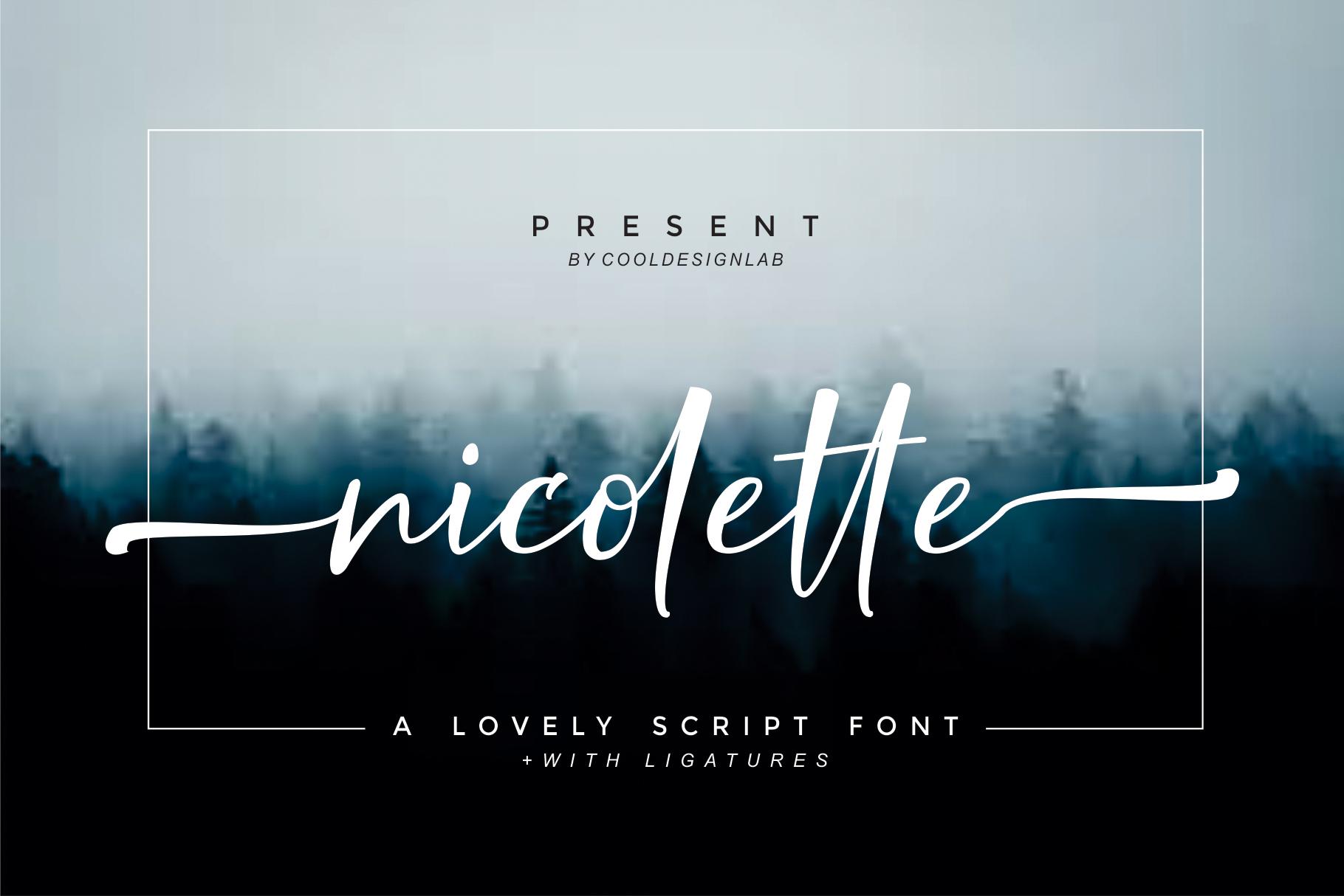 Nicolette Script Font