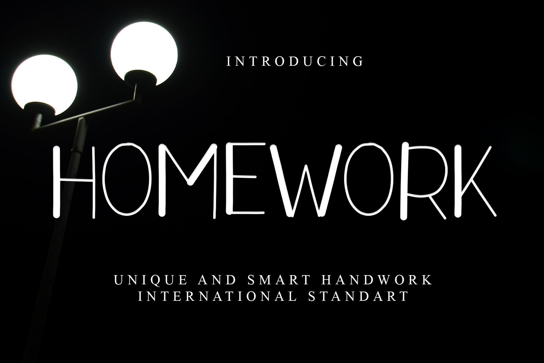 Homework Font