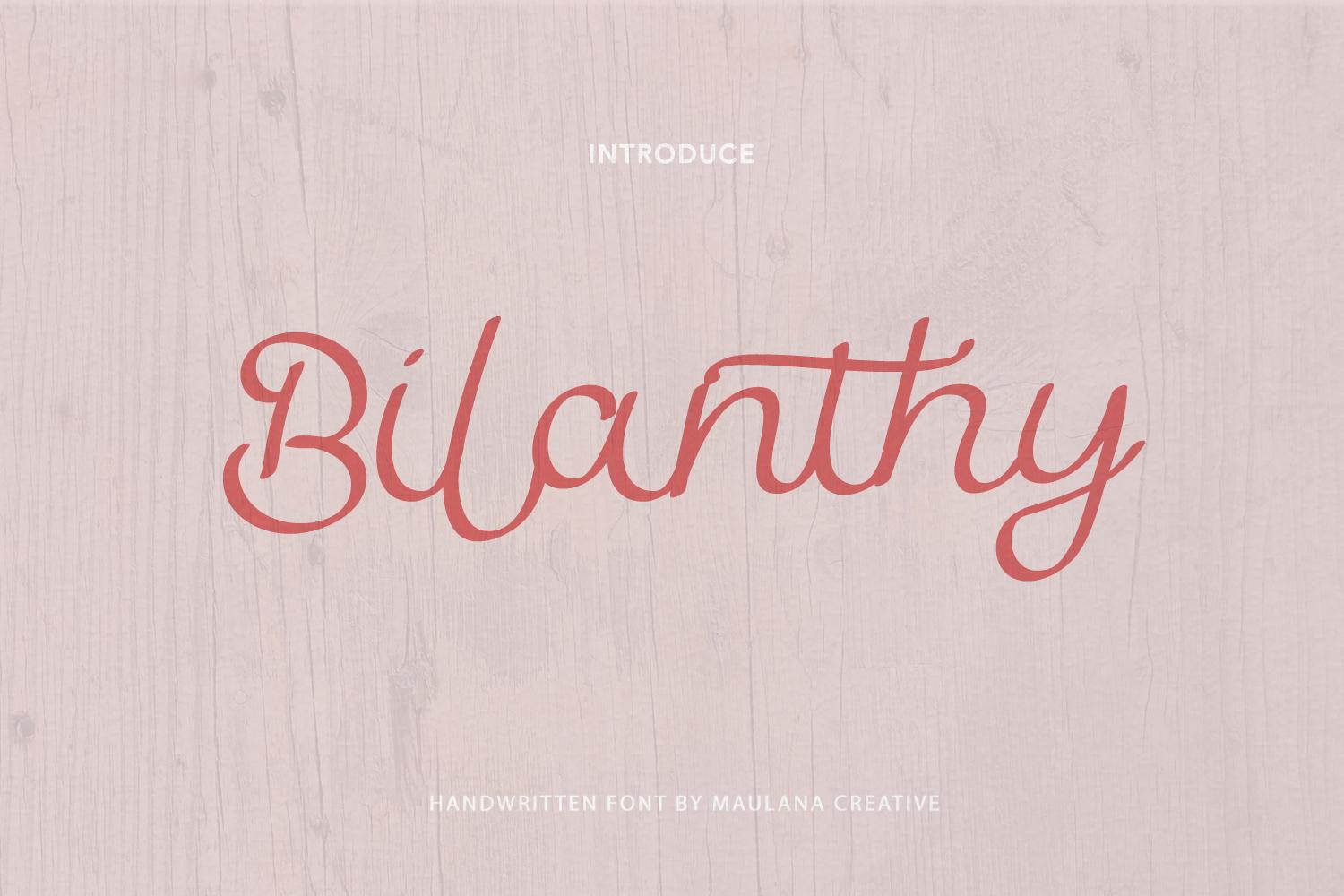 Bilanthy Font