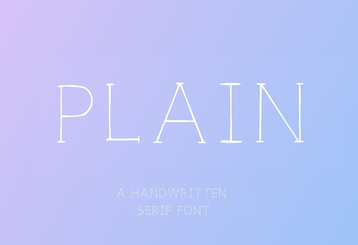 Plain Capital Font