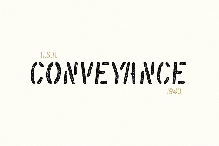 Conveyance Font