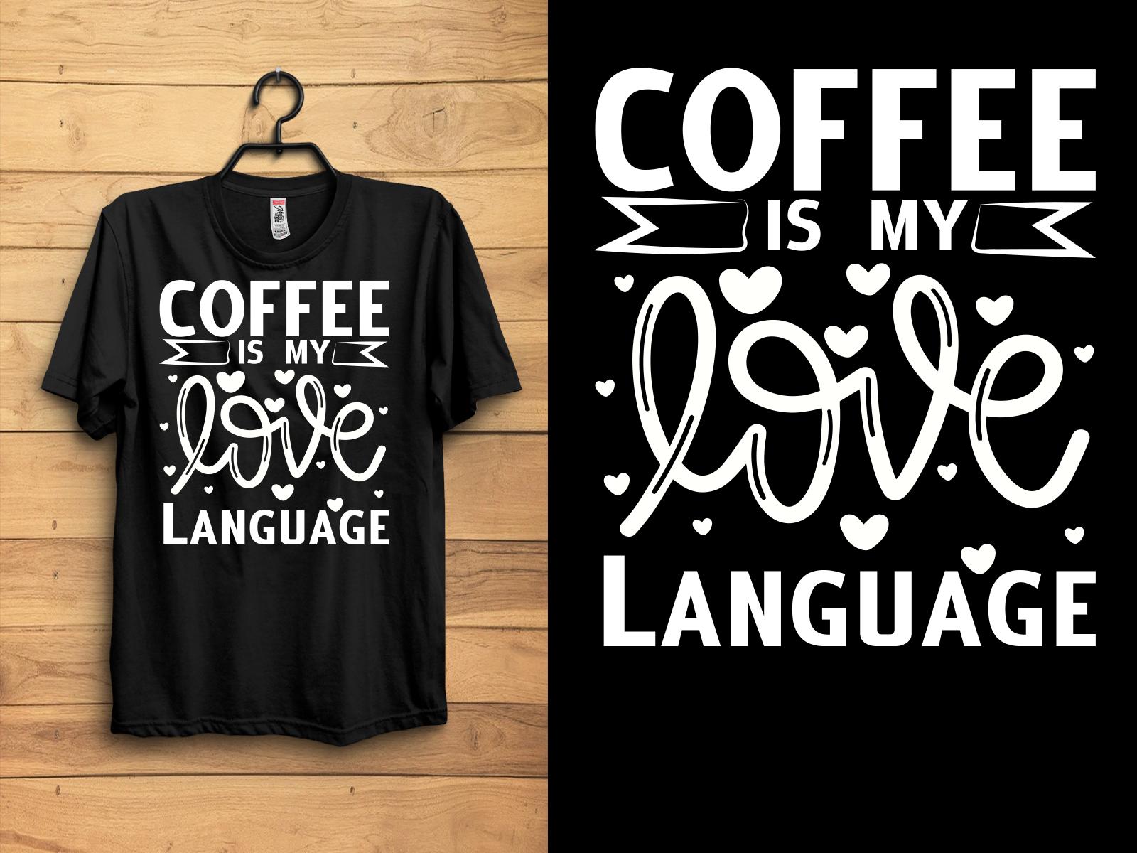 Coffee Typography T-shirt Design