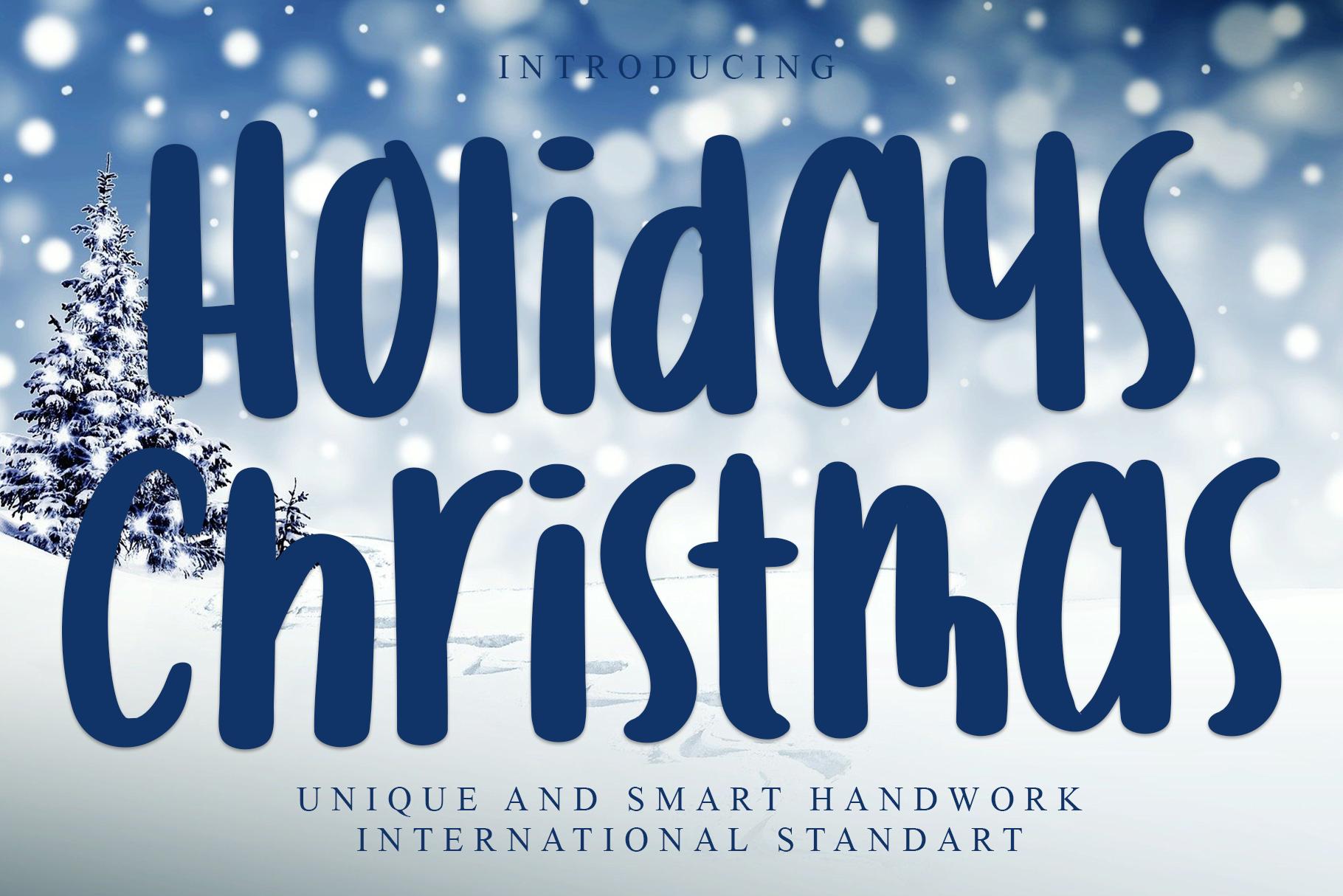Holidays Christmas Font