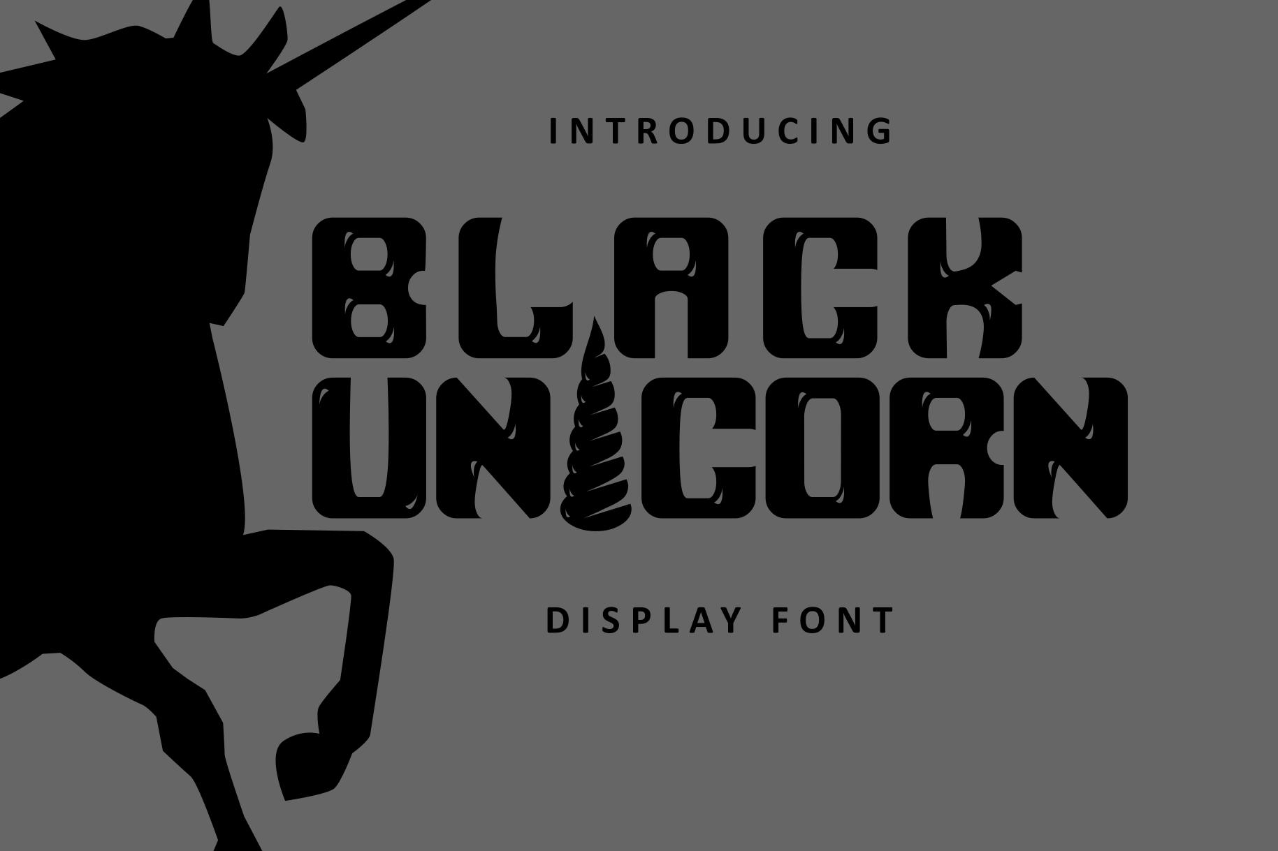 Black Unicorn Font