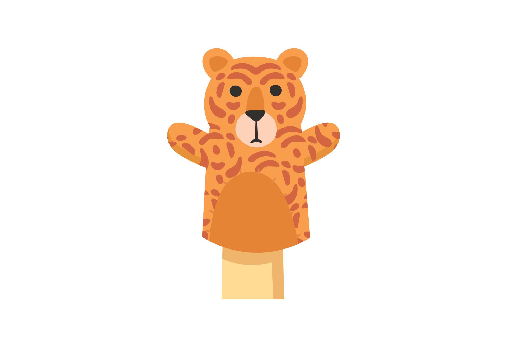 Animal Leopard Puppet Art