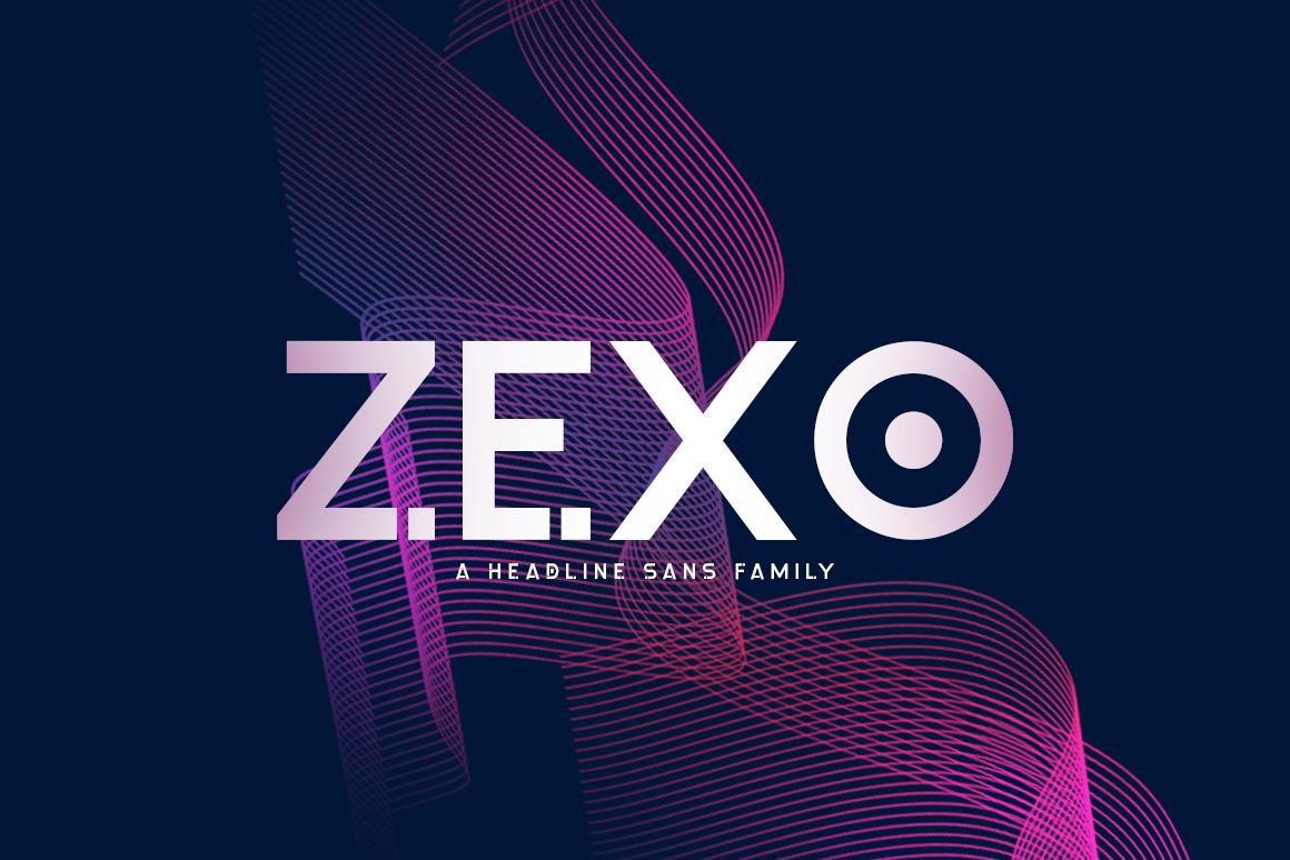 Zexo Family Font
