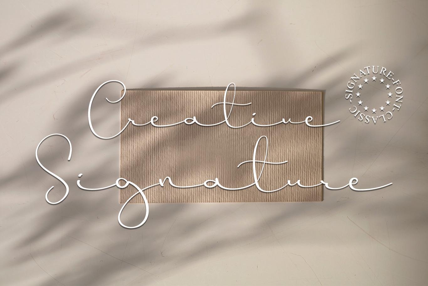 Creative Signature Font