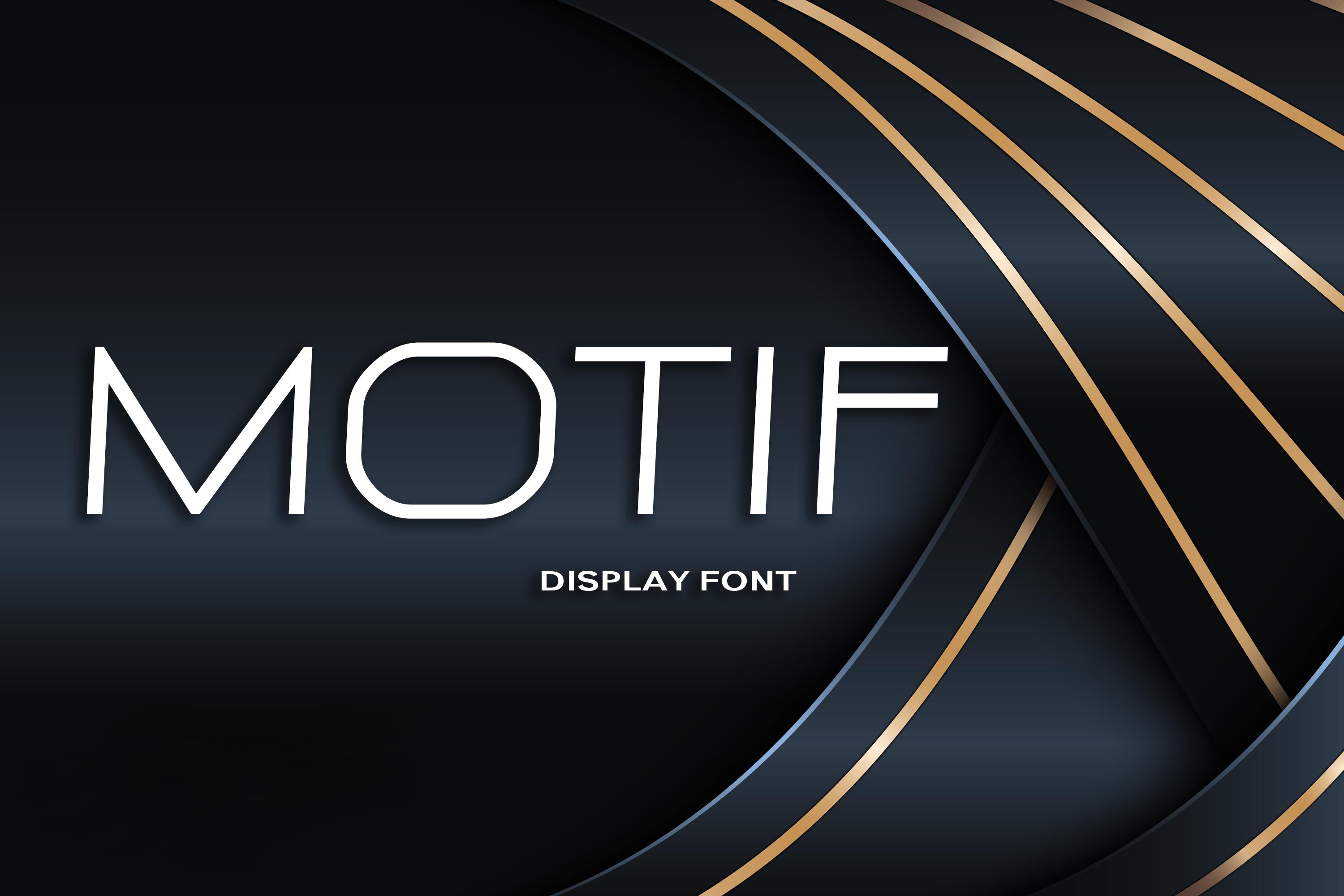 Motif Font
