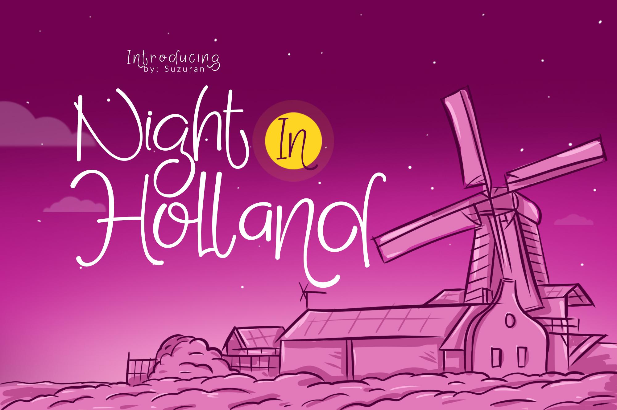 Night in Holland Font