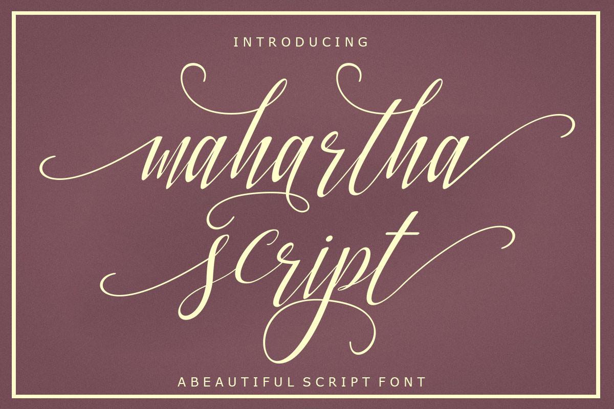 Mahartha Script Font