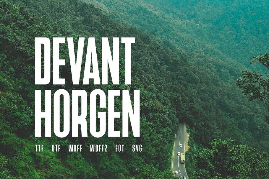 Devant Horgen Font